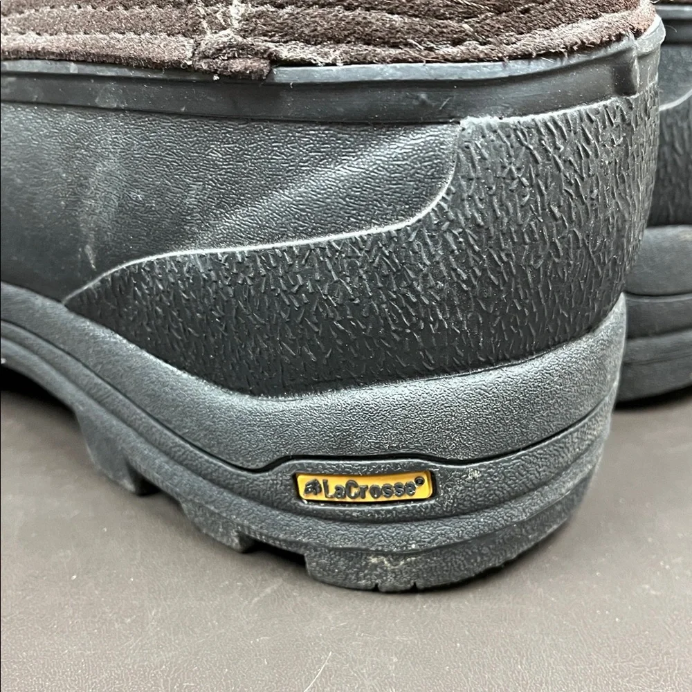LaCrosse winter insulated Black and Brown iceman Boots 12 - Picture 5 of 9